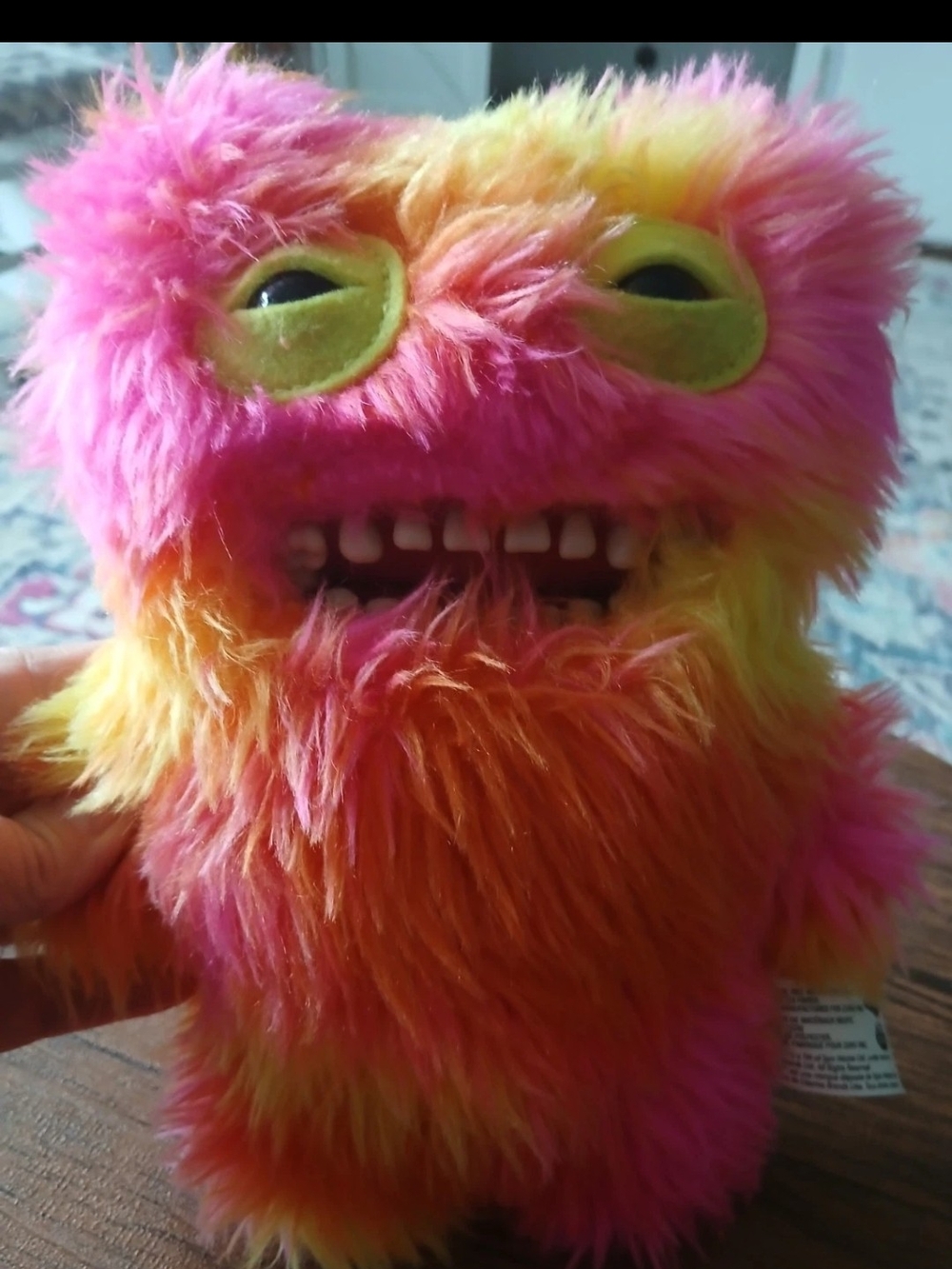 ZURU Fuggler Plush Monster "9.4" Pink Orange Yellow  Washable 2024 PA-1791